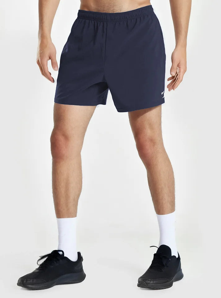 FlexFit Gym Shorts for men - Eclipse Navy in action, demonstrating lightweight, sweat-wicking, and versatile performance for men buy now form radowl.